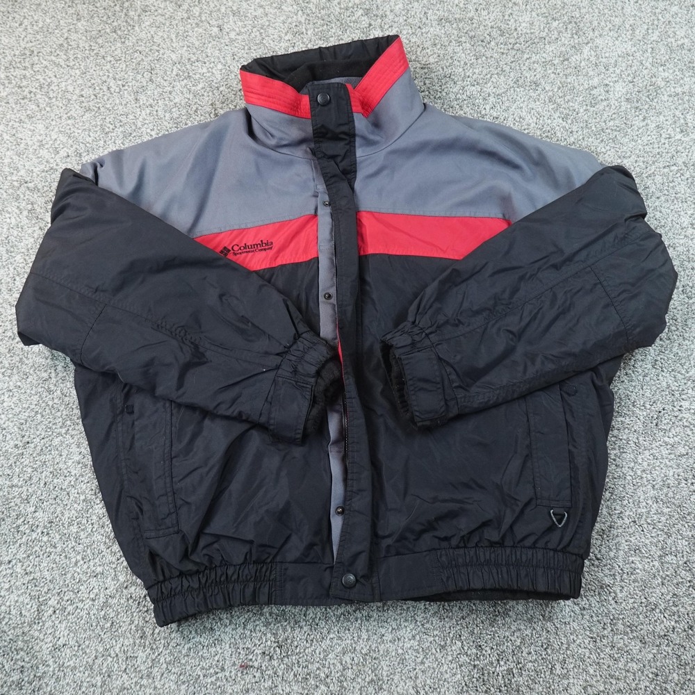 VTG Columbia Jacket Mens XL Black Bugaboo 3 In 1 Ski Snow Coat Hike Outdoor 90s